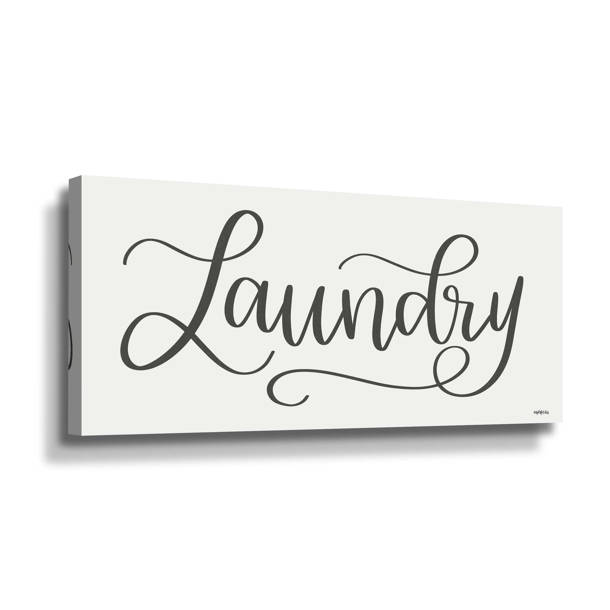 Red Barrel Studio® 2 Piece Wood Laundry Room Script Wall Décor Set & Reviews Wayfair